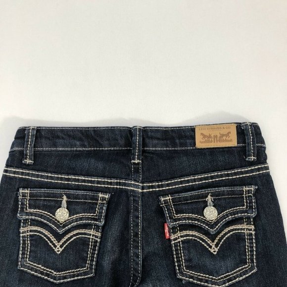 Levi's Jeans Youth 14 Blue Boot Cut Denim Pants Slim Fit Size 14 (24X21) - Picture 12 of 12